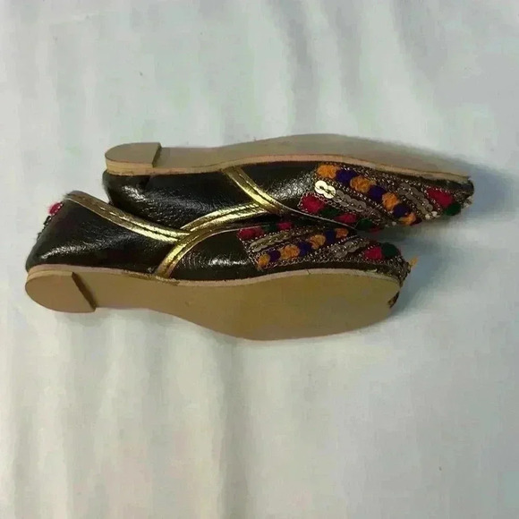 Traditional Afghani Slippers/Jutti shoes /party shoes  - Size 4 - Picture 2 of 12